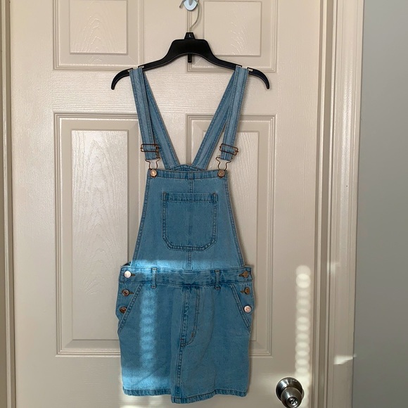 Forever 21 Denim Overalls - Picture 1 of 2